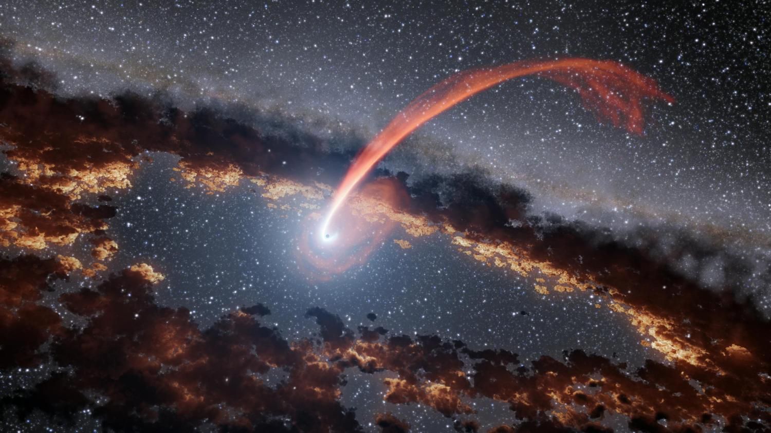 Астрономы увидели «эхо» звезды, съеденной черной дырой
