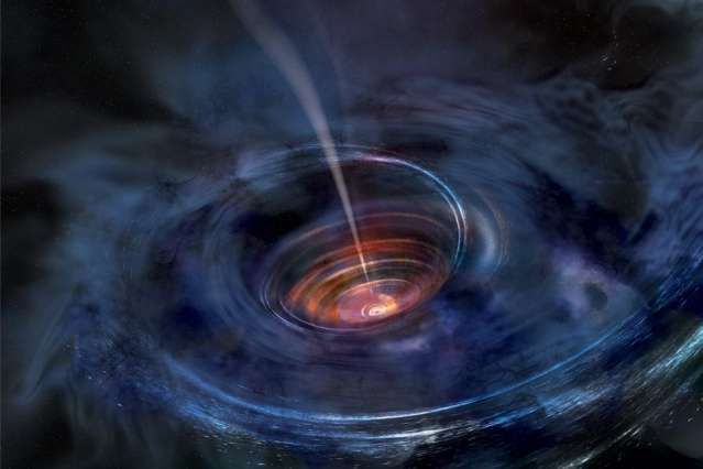 Ученые обнаружили задыхающуюся от осколков звезды черную дыру