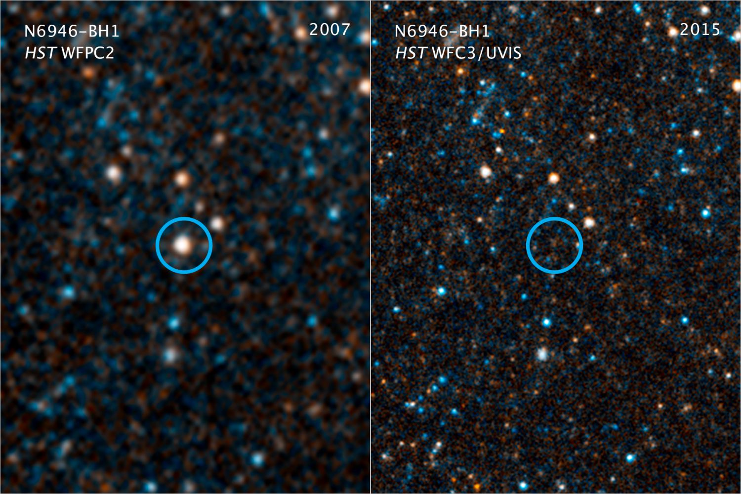 Коллапсирующая звезда дает начало черной дыре без вспышки сверхновой