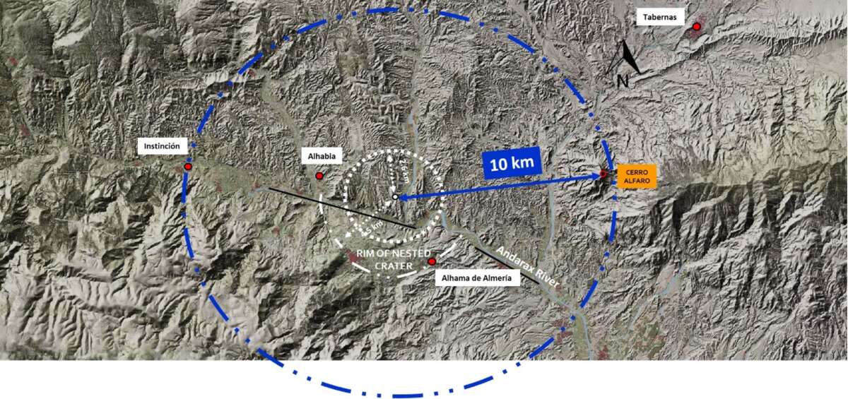 В Испании был обнаружен ударный кратер