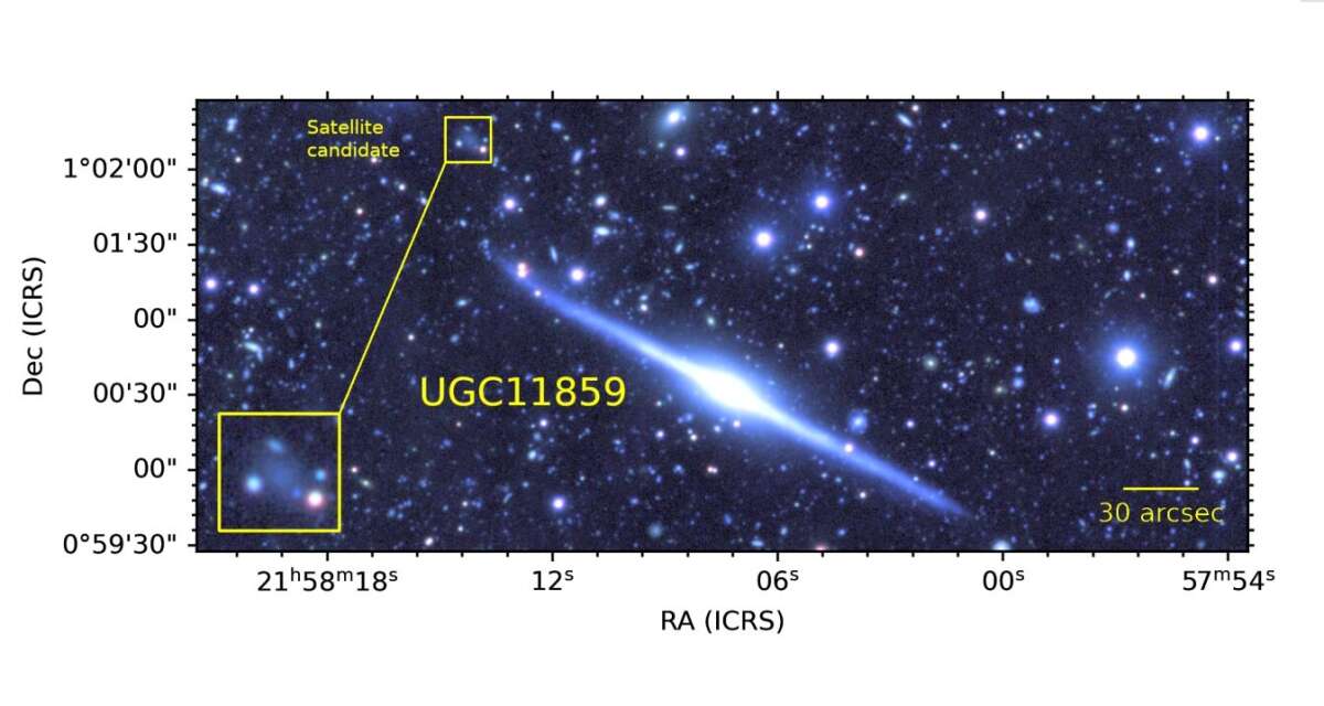 Ученые исследовали ультратонкую галактику UGC 11859